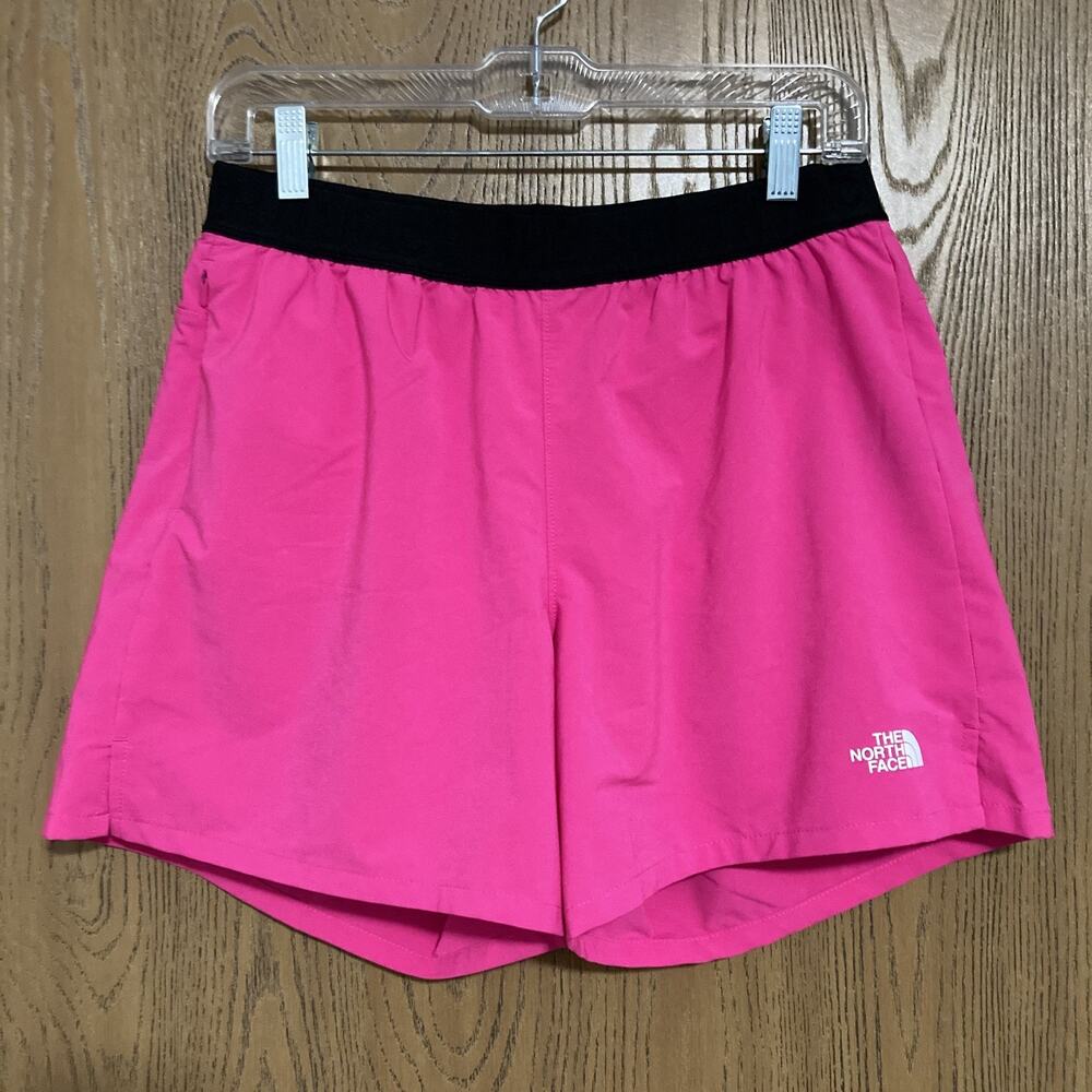 NWOT The North Face Wander Shorts Lined Hot Pink w/Black Elastic Waist Women’s M